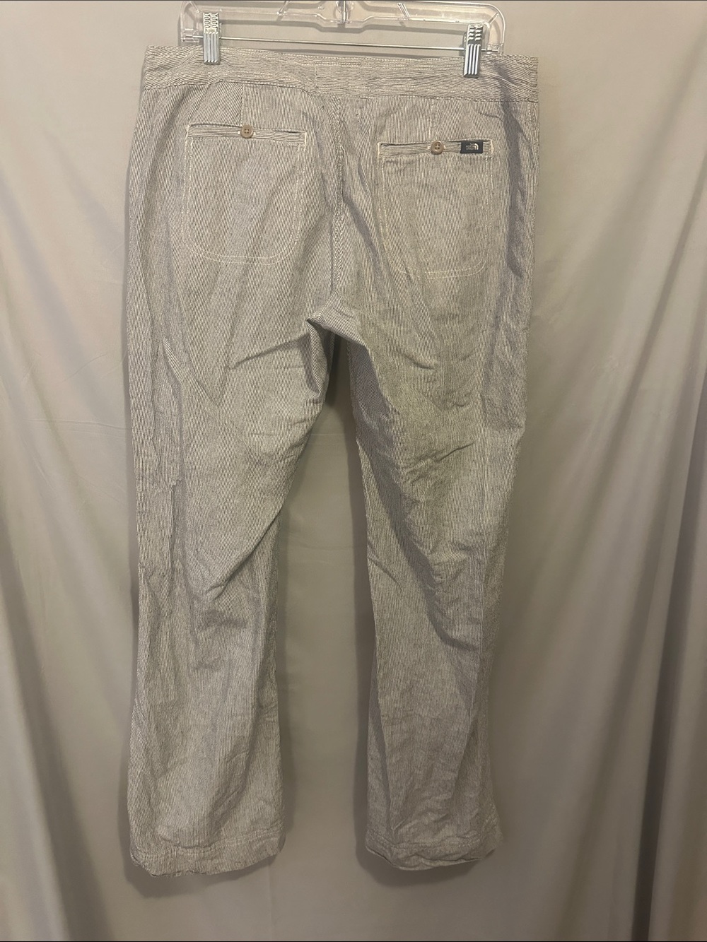 The North Face Gray Striped Drawstring Pants - Picture 3 of 4